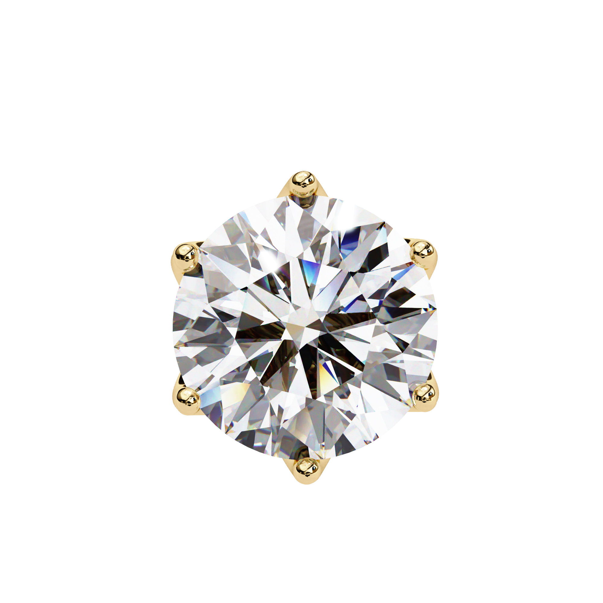 Solitairekart 2.62ct Round Diamond Stud Earrings